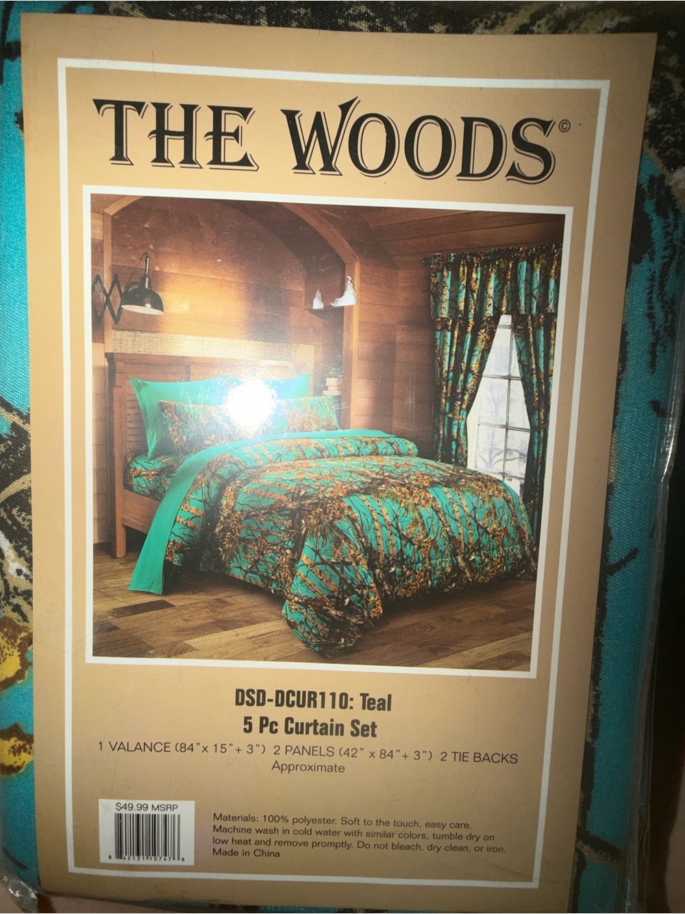 The Woods Teal Duvet Cover Set - Nature-Inspired Bedding